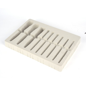 Tùy chỉnh thiết kế chân không hình thành nhung màu xám nhựa vỉ mỹ phẩm vỉ chèn PS đổ xô VAC bao bì khay - Product Image 3