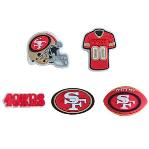 Neues Design Schuh Charms Custom Designer Charms <span class=keywords><strong>San</strong></span> <span class=keywords><strong>Francisco</strong></span> 49ers Schnallen für Schuhe Sport Logo Charms für Fans - Product Image 1