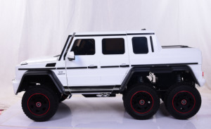 Voiture électrique <span class=keywords><strong>6x6</strong></span> à batterie 24V pour enfants de 2 à 4 ans, <span class=keywords><strong>Mercedes</strong></span> Benz G63 sous licence, télécommande 2.4G, 5-7 km/h, plastique - Product Image 2