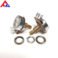 Potentiomètre et potentiomètre de haute qualité à 3 broches CTS, identique à A500K B500K A250K B250K, pour guitare électrique basse, cuivre