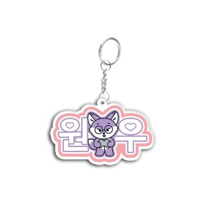 Spot Wholesale Should Be Called Name Cartoon Double-Sided PVC Acrylic Key Chain Best Friend Doll Pendant UV Printing Wholesale - Product Image 3