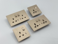 Interrupteurs muraux de haute qualité de la série S62, norme britannique, pour prises électriques et interrupteurs domestiques