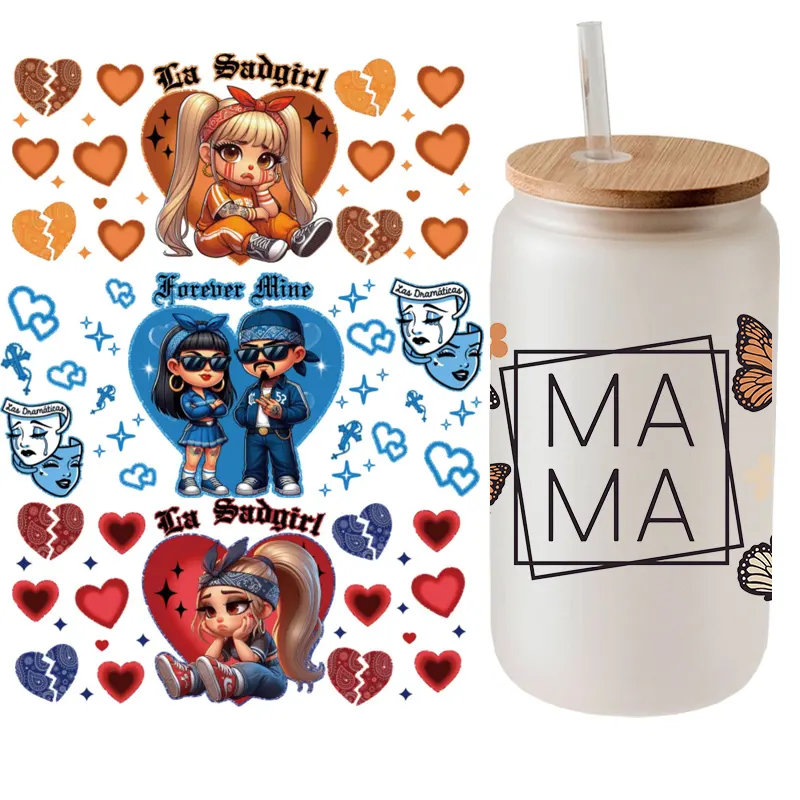 Movie character stickers Movie character 16 20 40 oz tumbler wraps transfers for cups UV DTF Cup Wrap Transfers Ready To Ship