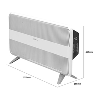Temporizador altamente recomendado, el mejor termostato ajustable independiente, calentador de espacio de convección con control remoto para uso en habitaciones grandes
