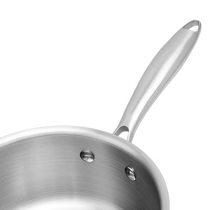 Cacerola Multiusos Híbrida <span class=keywords><strong>de</strong></span> Acero Inoxidable <span class=keywords><strong>de</strong></span> Triple Capa <span class=keywords><strong>con</strong></span> Tapa y Asa Auxiliar, Cacerola Profunda <span class=keywords><strong>de</strong></span> Acero Inoxidable <span class=keywords><strong>de</strong></span> 18 cm - Product Image 6