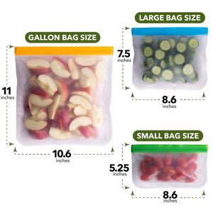 Reutilizable Eco BPA libre PEVA bolsa de alimentos Sandwich bolsa de almacenamiento de color personalizado completo Ziplock bolsa - Product Image 3
