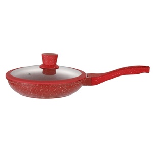 Poêle à frire classique <span class=keywords><strong>en</strong></span> aluminium moulé sous pression avec revêtement antiadhésif marbré, couvercle <span class=keywords><strong>en</strong></span> verre, batterie de cuisine écologique antiadhésive <span class=keywords><strong>en</strong></span> granit, cocotte <span class=keywords><strong>en</strong></span> <span class=keywords><strong>fonte</strong></span> - Product Image 1