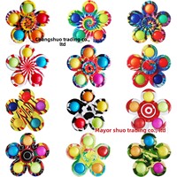 Cross-border <strong>Best</strong>-<strong>selling</strong> Fingertip Spinner <strong>EDC</strong> Stress-relief Toy Tie-dye Decompression SpinnerMouse-extermination-pioneer