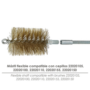 Manico flessibile rinforzato per spazzole M12, lunghezza 1 metro, impugnatura a T - Product Image 4