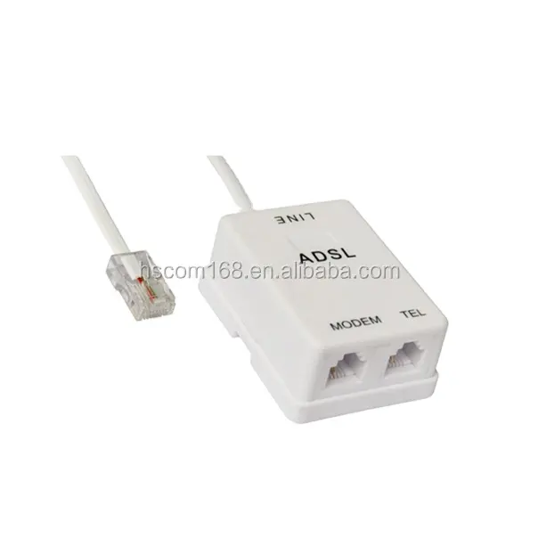 Modem téléphonique Ports ADSL Splitter/répartiteur adsl avec câble