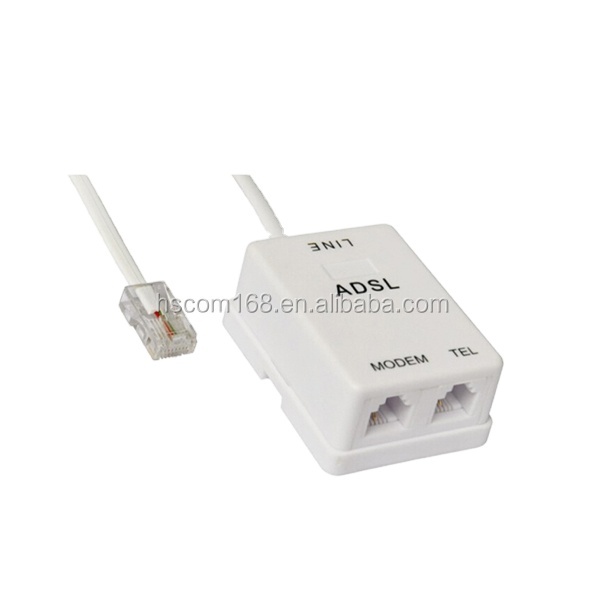 Telephone modem ADSL ports Splitter / adsl splitter with cable
