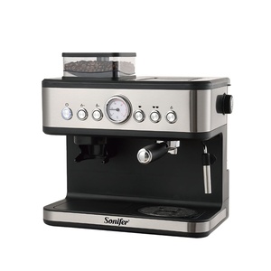 <span class=keywords><strong>Machine</strong></span> à café <span class=keywords><strong>expresso</strong></span> Sonifer SF-3571, style moderne, multifonctionnelle, automatique, avec broyeur à café, pour cappuccino, neuve d'usine - Product Image 1