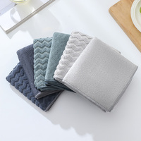 Chiffons à vaisselle carrés en microfibre multicolores 300 g/m² - Séchage rapide, doux, absorbants, sans peluches, lavables en machine pour cuisine et salle de bain