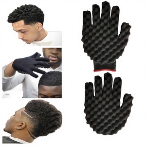 Gants éponge magiques personnalisés <span class=keywords><strong>pour</strong></span> boucles froides, brosse à ondulations unilatérale <span class=keywords><strong>pour</strong></span> <span class=keywords><strong>cheveux</strong></span> <span class=keywords><strong>afro</strong></span> <span class=keywords><strong>pour</strong></span> hommes noirs – Vente en gros - Product Image 3