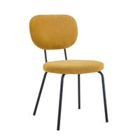 Chaise en Tissu et Velours Rembourrée de Style Nordique, Design Moderne, Sur Mesure, pour la Maison, les Restaurants, les Salles à Manger et les Hôtels