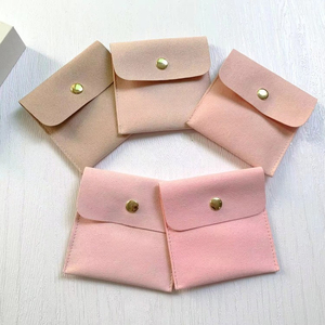 กระเป๋าใส่เครื่องประดับแบบซองพร้อมที่จับ  ลายนูน  สำหรับใส่ต่างหู สร้อยคอ  ขนาด 8*8+4 ซม.  รับสั่งทำรูปทรงตามต้องการ - Product Image 6