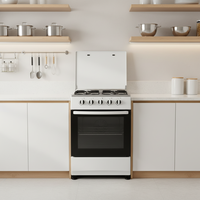 Oven Stainless Steel Berdiri Bebas Hemat Energi Kapasitas Besar 88L 4 Tungku Multi-Fungsi Berbahan Bakar Cair