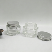 25g Mini Zeshoekige Anti-Muggen Kruidenzalf Glazen Potje met Aluminium Deksel Cadeau Spotgoed