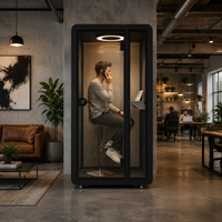 Cabine de réunion insonorisée pour bureau, pod acoustique écologique, cabine insonorisante pour coworking, pod pour réunion