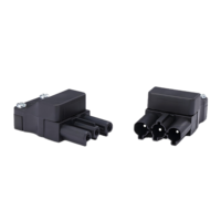 BELEKS 250V boîtier en Nylon connecteurs électriques LED bandes alimentation 3 broches mâle femelle prise connecteur borniers