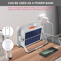 150W & 100W IP66 étanche solaire LED inondation jardin lumières économie d'énergie lampe de projecteur extérieur avec ABS corps éclairage de secours