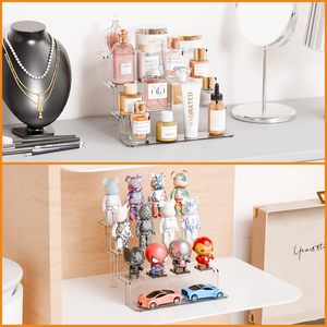 Espositore a Quattro Livelli in Acrilico Trasparente, Montaggio Senza Attrezzi <span class=keywords><strong>per</strong></span> Profumi, Collezioni di <span class=keywords><strong>Auto</strong></span> e Statuette - Product Image 6