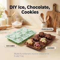 Nouveau moule à glaçons multifonctionnel en silicone en forme de poney, écologique et compatible congélateur, pour glaçons, chocolat et gâteaux - Collection 2026