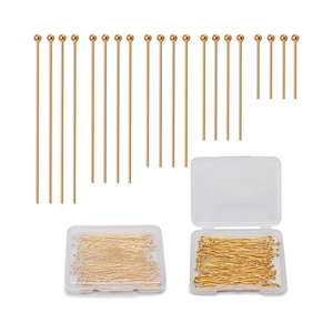 Gran oferta, 100 Uds., alfileres de bola, pendientes artesanales sin deslustre, pulsera, fabricación de joyas, accesorios, suministros - Product Image 2