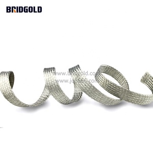 BRIDGOLD 플랫 주석 도금 구리 브레이드 16sqmm 접지 구리 브레이드 유연한 구리 브레이드 와이어 - Product Image 1