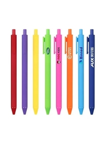 Stylo gel rétractable de 0.5mm avec logo personnalisé de haute qualité Macaron multicolore Gel de silice fabriqué en plastique durable pour la promotion - Product Image 5