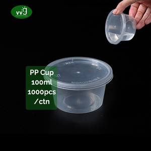Vvg tái sử dụng 4oz 100ml BPA Miễn Phí gia vị ly dùng một lần Jello bức ảnh container nhỏ ngâm nước sốt ly - Product Image 1