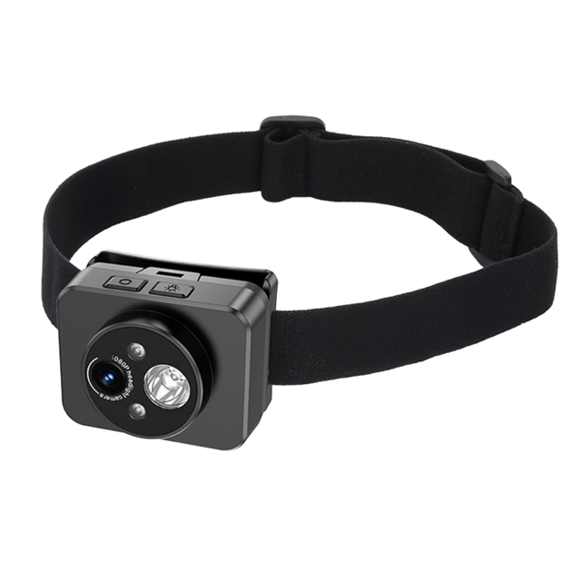 1080P Resolution Head-Mounted Sports Camera Recorder 120° Wide Angle Night Vision 4K for Motorcycling Aerial Photography MicroSD