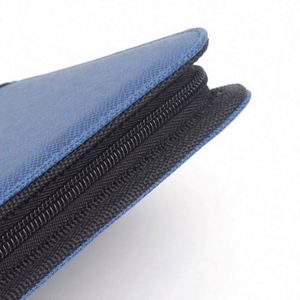 Carnet de notes en cuir personnalisé pour manager de la marque HUAHAO, format B5 A5, avec fermeture éclair et calculatrice - Product Image 3