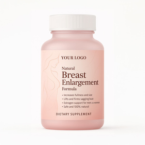 Fórmula Natural para el Aumento de Senos 1000mg, Suplemento Herbal de Estrógeno para Mujeres, Equilibrio Hormonal, 60 Cápsulas - Product Image 1