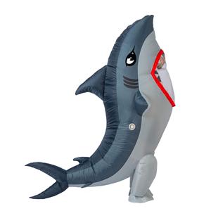 Disfraz Inflable de Tiburón <span class=keywords><strong>para</strong></span> Fiesta de <span class=keywords><strong>Disfraces</strong></span>, Mascota Animal, Disfraz Inflable de Cuerpo Completo <span class=keywords><strong>para</strong></span> Adultos <span class=keywords><strong>para</strong></span> Exteriores - Product Image 2