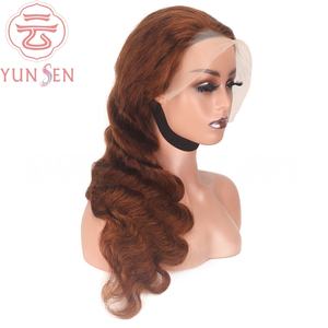 Peluca Completa con Frente de Encaje 13*4 |   Cabello 100% Humano |   Ondas de Moda Marrones |   Venta al por Mayor Europea y Americana - Product Image 2