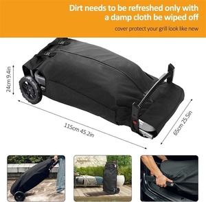 Housse de barbecue à gaz robuste, résistante aux déchirures et aux UV, accessoire extérieur pour accessoires <span class=keywords><strong>Weber</strong></span> Traveler - Product Image 2