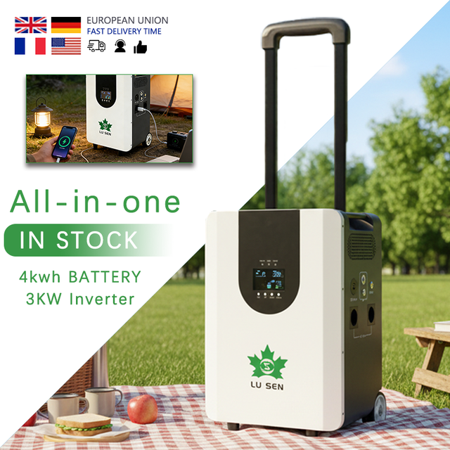 3KW Inverter 4kWh Lithium Iron Phosphate Battery Integrated Portable Power Station Energy Storage System