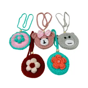 Woolen Circle Bag Handmade Bags Good Quality Competitive Price Crochet Bags Handmade Handbag Women Lovely Pattern