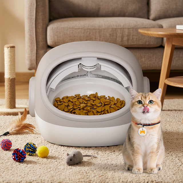 2026 Hot Automatic Cats Feeder Timed Smart Dog Food Auto Microchip Pet Feeder Wet and Cat Dry Food Dispenser with Collar Sensor