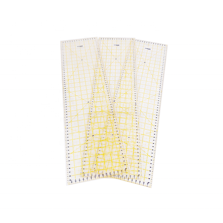 Righello Curvo Acrilico Per Cucito E Patchwork - Stencil Per Trapuntatura Fai Da Te Con Design Trasparente - Foto 3