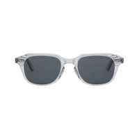 Lunettes de soleil de mode unisexes multicolores de qualité supérieure en acétate Mazzucchelli polarisé carré