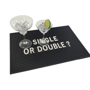 Custom Printed <b>Silicone</b> PVC Bar Mat Rubber Pub Runner Spill <b>Pad</b> Beer Rail Mat Drip Tray Non Slip Service Mat Table Mat - Product Image 1