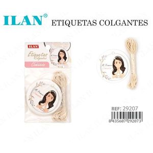 Etiquetas Colgantes Ilan con Diseño de Bautizo para Regalo de Comunión - Product Image 3