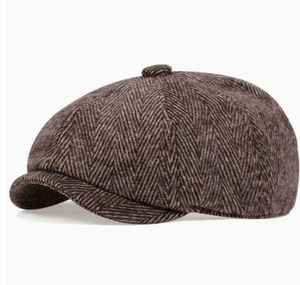 Venta al por mayor Syh1425 clásico Tweed Baker Boy gorra plana Casual periódico hiedra sombreros para hombres invierno estilo de carácter - Product Image 4