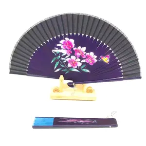 Custom printed fabric folding hand fan