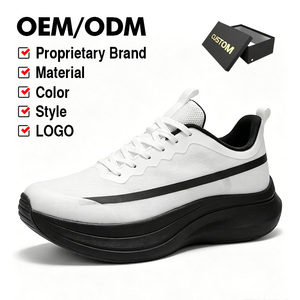 Scarpe Sportive Bianche Autorizzate OEM con Design Unico della Suola Curva, Calzature Moderne per Camminata Urbana, Approvvigionamento Professionale - Product Image 1