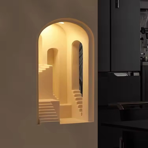 Lámpara de Mesa de Yeso Atenuable para Dormitorio, Lámpara de Escritorio de Aromaterapia, Luz Decorativa Clásica Minimalista para Estudio, Dormitorio y Mesita de Noche - Product Image 2