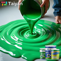 Revêtement liquide époxy auto-nivelant, écologique, imperméable et résistant au soleil pour surfaces en ciment, couleurs personnalisées