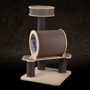 YOUME ODM-Tour d'<span class=keywords><strong>arbre</strong></span> <span class=keywords><strong>à</strong></span> <span class=keywords><strong>chat</strong></span> en sisal foncé et manchon géant, maison pour <span class=keywords><strong>chat</strong></span> d'intérieur pour votre gamme de marque privée - Product Image 3